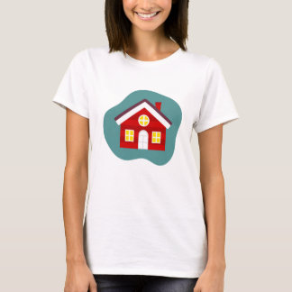 Camiseta Casa roja cursi