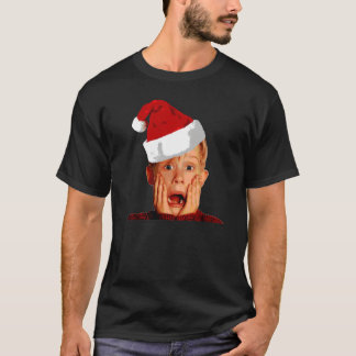 Camiseta Casa sola Santa Hat T-Shirt Macaulay Culkin Chris