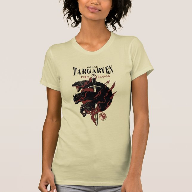 Camiseta Casa Targaryen - Fuego y Sangre (Anverso)