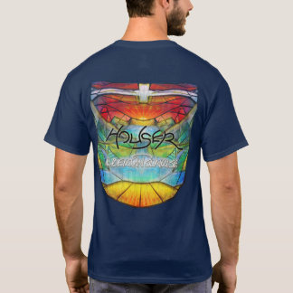 CAMISETA CASA - TIPO DE HOMBRES OSCUROS (TEXTO FRENTE, ESCU