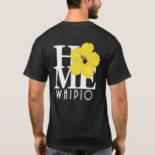 Camiseta CASA Waipio Amarillo Hibiscus (impresión trasera)