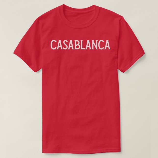 CAMISETA CASABLANCA (Diseño del anverso)
