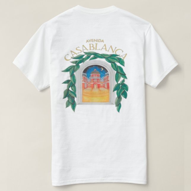 Camiseta Casablanca Avenida T-Shirt (Reverso del diseño)