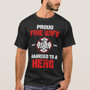 Camiseta Casada Con Un Héroe, Orgullosa Esposa