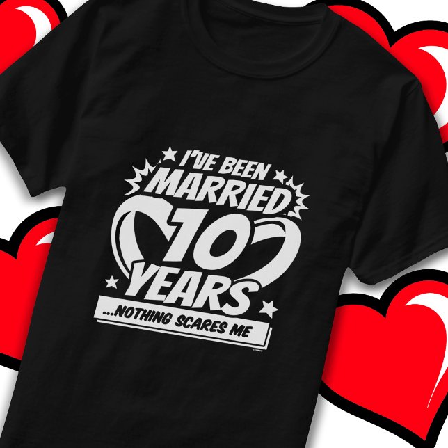 Camiseta Casado 10 años de curioso décimo aniversario Boda (Subido por el creador)