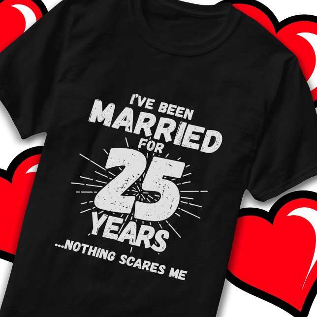 Camiseta Casado 25 años, curioso 25 años de Boda (Subido por el creador)
