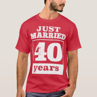 Camiseta Casado 40 años 40º aniversario del boda 3