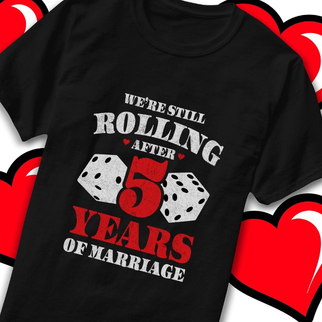 Camiseta Casado 5 años de gracioso 5º aniversario Boda (Subido por el creador)