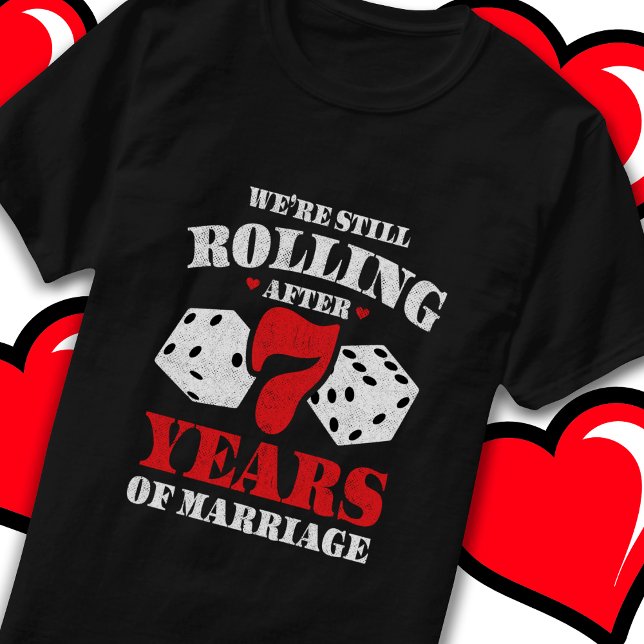 Camiseta Casado 7 años Gracioso 7° aniversario Boda (Subido por el creador)