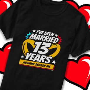 Camiseta Casado con 13 años de curioso 13 años de Boda
