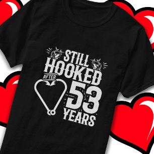 Camiseta Casado de 53 años de pesca graciosa 53 años
