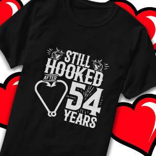 Camiseta Casado de 54 años de pesca divertida 54º aniversar