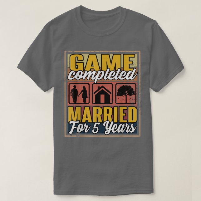 Camiseta Casado Durante 5 Años I 5º Boda (Diseño del anverso)