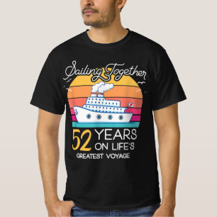 Camiseta Casado en 52 años Boda Aniversario Cruise-Rec