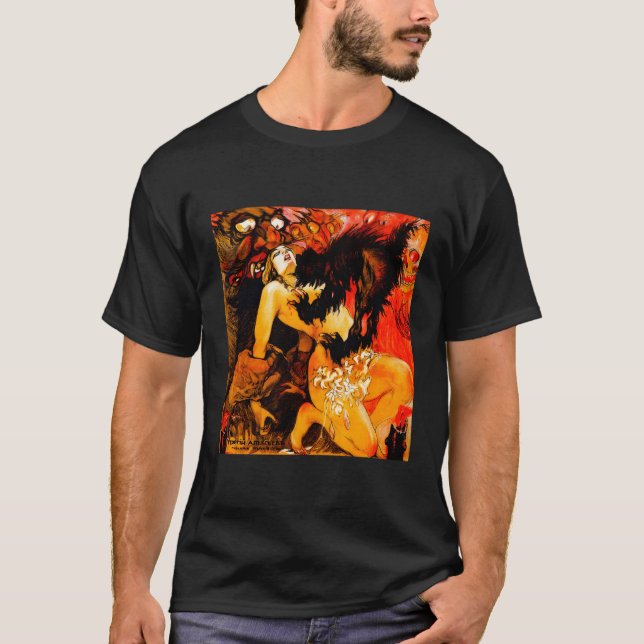 Camiseta Casado Por Satan Halloween Monster Horror Movie (Anverso)