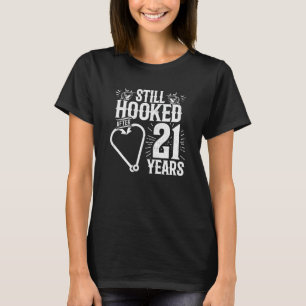 Camiseta Casados 21 Años - Pareja de Pescadores - Aniversar