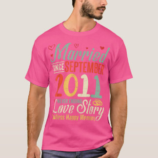Camiseta Casados desde septiembre de 2011 Amor sin fin Sto