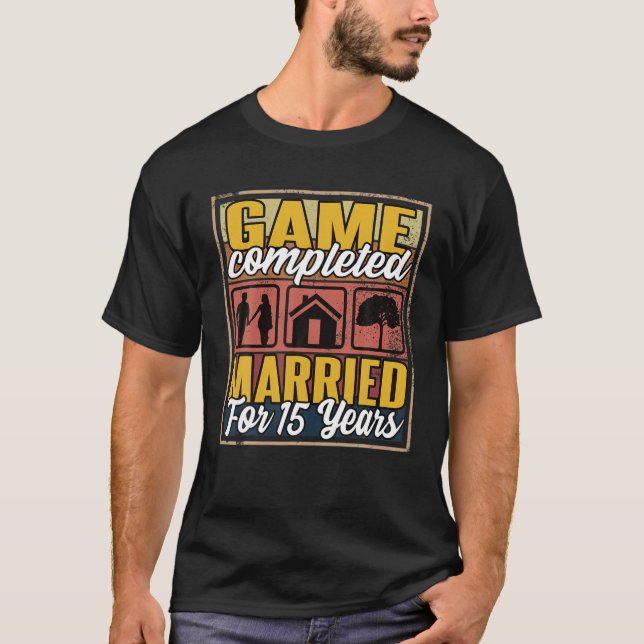 Camiseta Casados Durante 15 Años I 15º Bodas (Anverso)