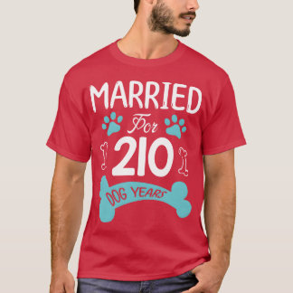 Camiseta Casados durante 210 años de perro 30º aniversario