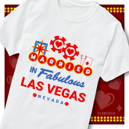 Camiseta Casados en la Fabulosa Boda de Las Vegas Pareja Li