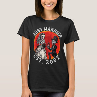Camiseta Casados Est 2007 Esqueleto Novia Novio 19