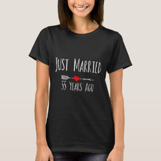 Camiseta Casados hace 55 años Arte del esposo