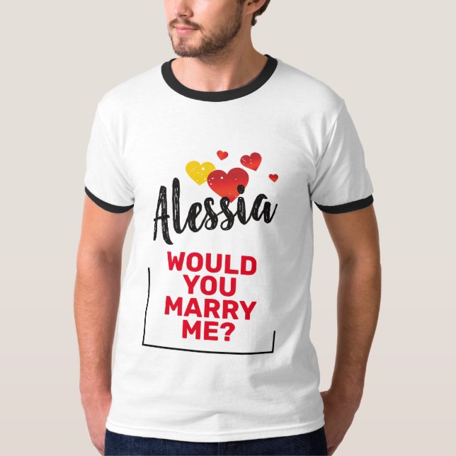 Camiseta Casar conmigo (Anverso)