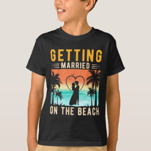 Camiseta Casarse Con La Novia De La Playa Y El Bache De Gro