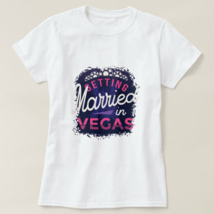 Camiseta Casarse con una novia en Las Vegas