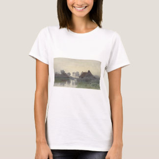 Camiseta Casas Boer en el agua en la niebla matutina