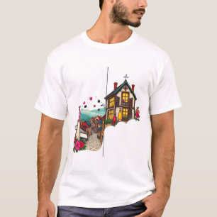 Camiseta Casas con ventanas brillantes