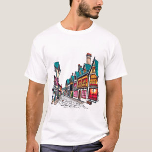 Camiseta Casas con ventanas brillantes