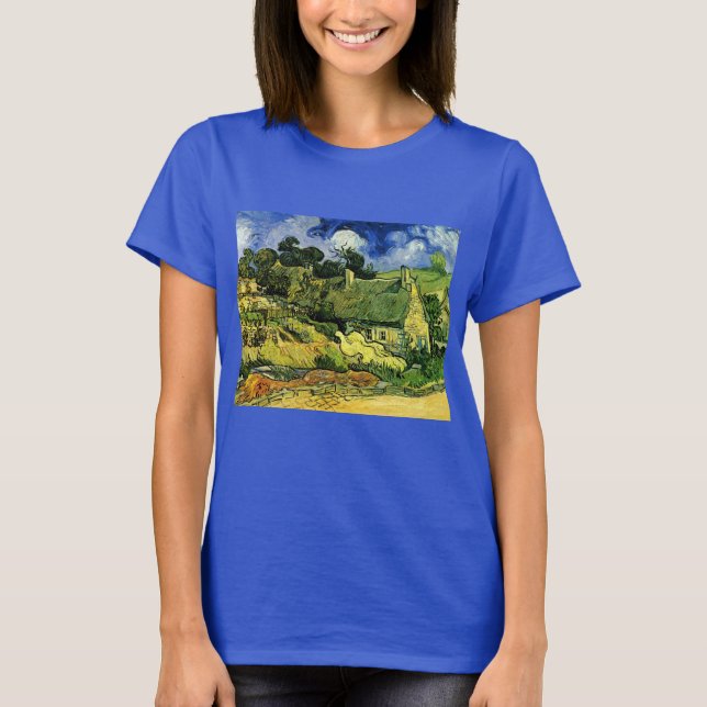 Camiseta Casas de campo con paja, Cordeville por Vincent va (Anverso)