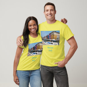 Camiseta Casas de color burano