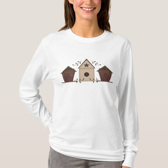 Camiseta Casas de Pájaros Primitivas (Anverso)