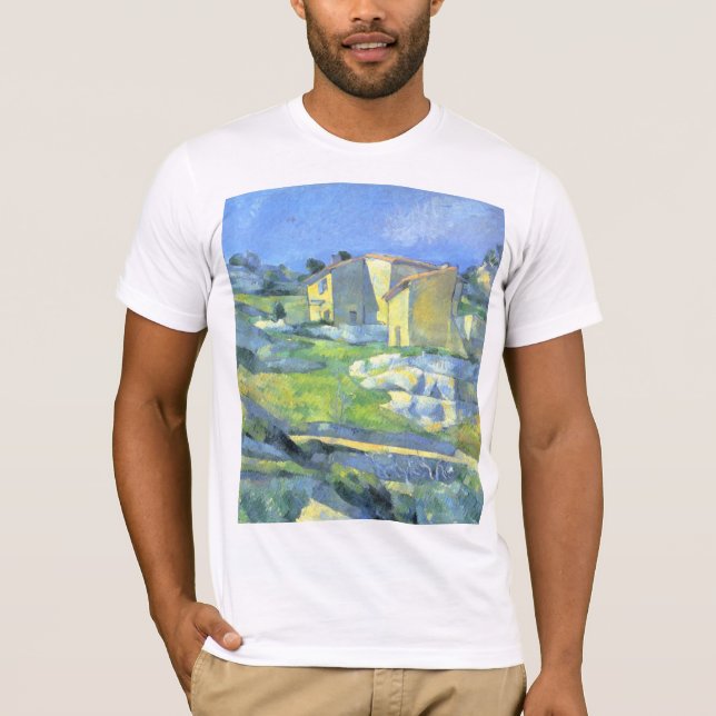 Camiseta Casas de Provenza Paul Cezanne (Anverso)