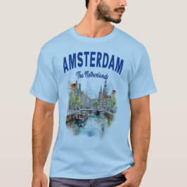 Camiseta Casas del Canal en Ámsterdam: Países Bajos