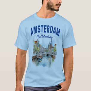 Camiseta Casas del Canal en Ámsterdam: Países Bajos