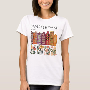 Camiseta Casas del Canal Floral de Amsterdam