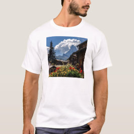 Camiseta Casas del pueblo de Cervino y de Zermatt, Suiza