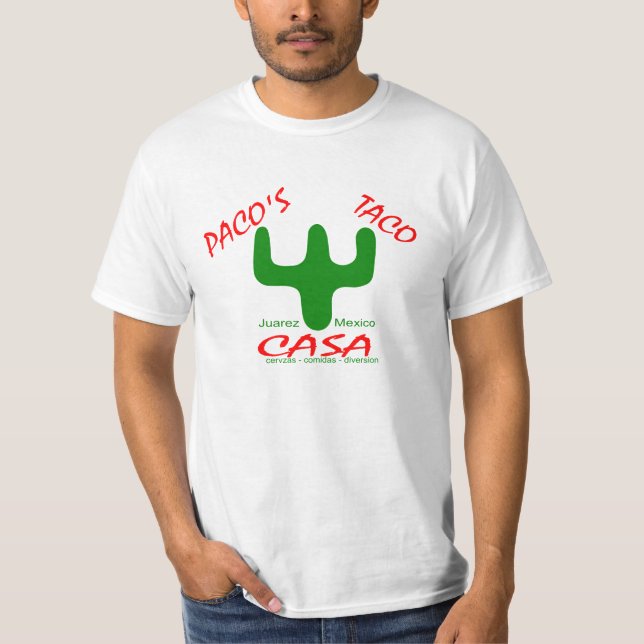 Camiseta Casas del Taco de Paco (Anverso)
