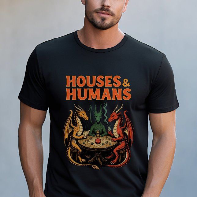 Camiseta Casas divertidas y dragón humano (Subido por el creador)