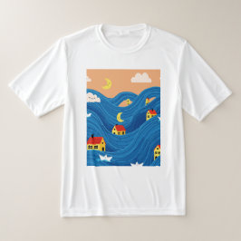Camiseta Casas y barcos