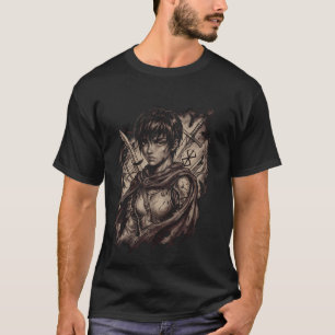 Camiseta Casca Berserk Banda del Halcón Icono de Espadachin