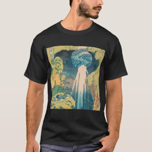 Camiseta Cascada Amida de Hokusai Japón Cascada