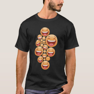 Camiseta cascada de caras sonrientes