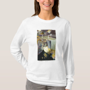 Camiseta Cascada de oro y opinión natural del puente