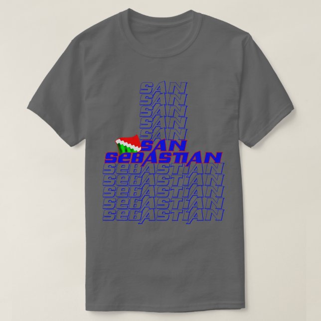 Camiseta Cascada de San Sebastián texto 1 (Diseño del anverso)