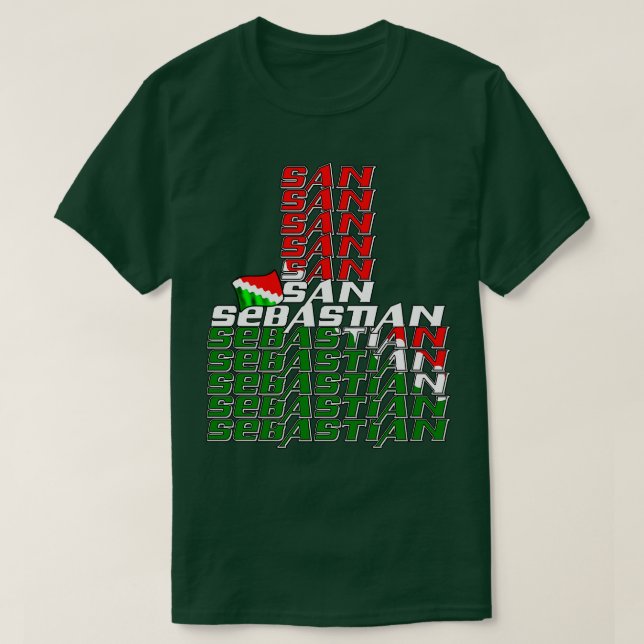 Camiseta Cascada de San Sebastián texto 3 (Diseño del anverso)