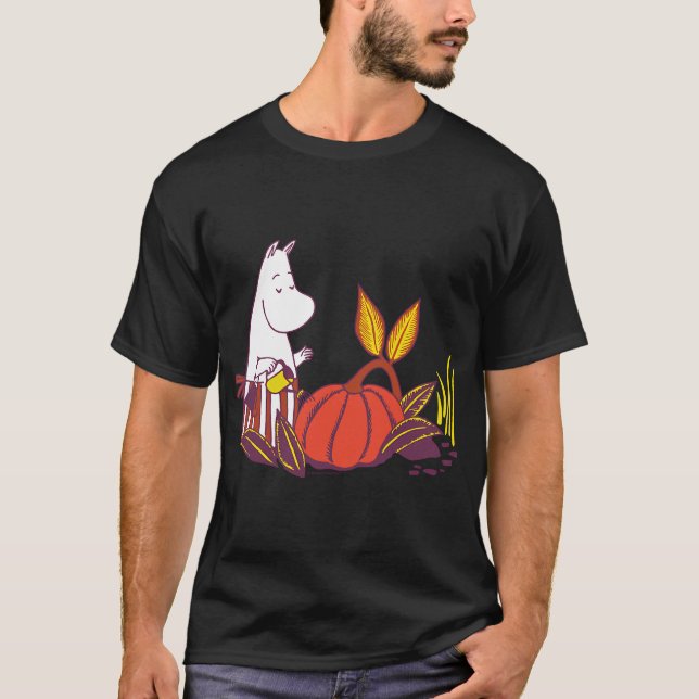 Camiseta Cascada de texto azul de Moomin (Anverso)